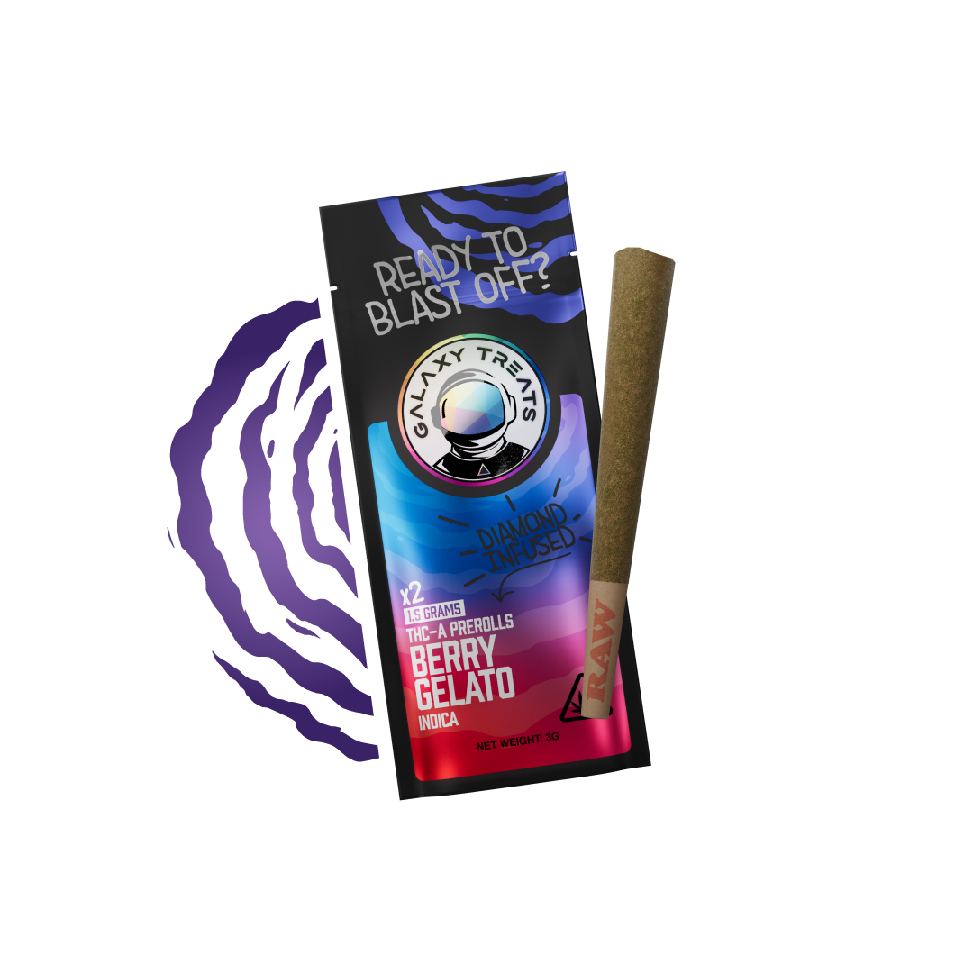 Berry Gelato - Diamond Infused 2ct THCA Prerolls