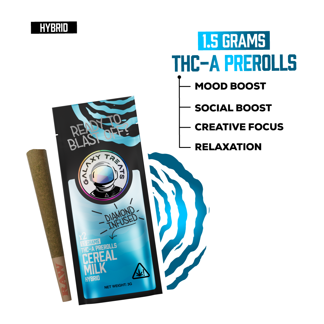 Cereal Milk - Diamond Infused 2ct THCA Prerolls