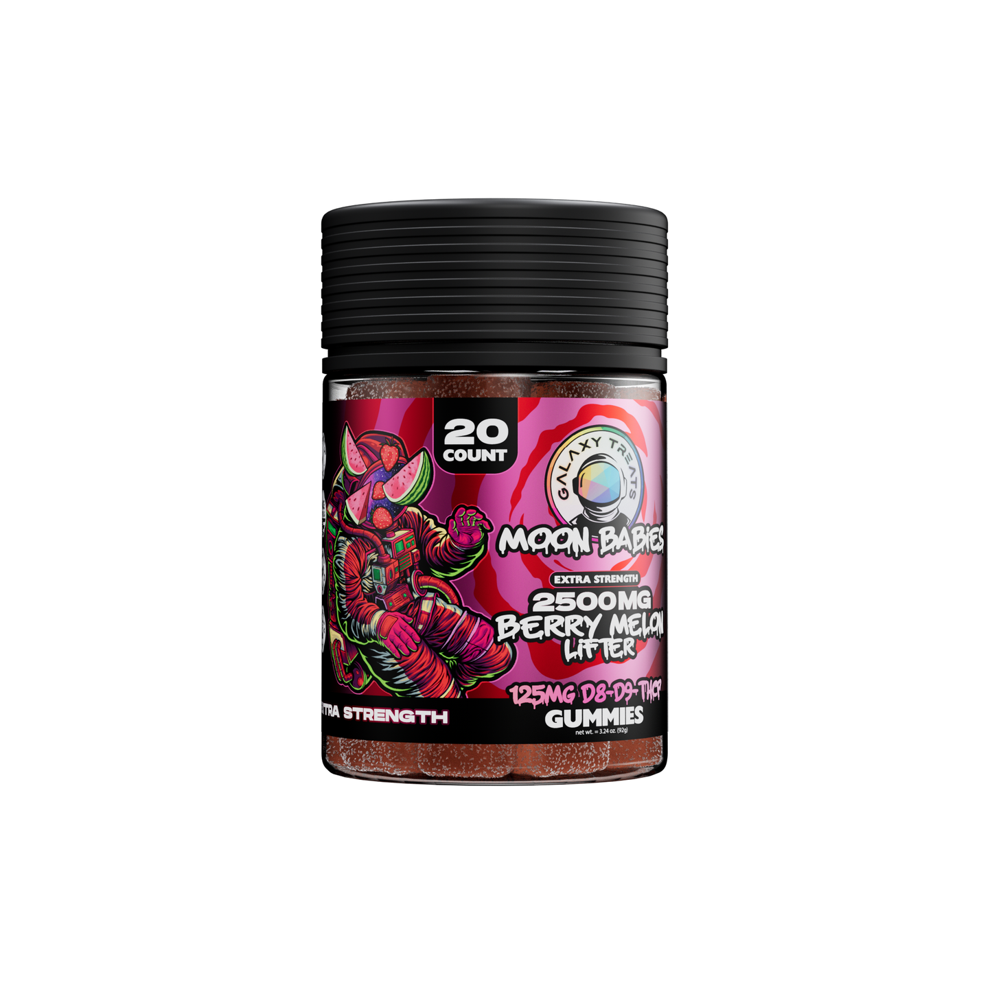 Berry Melon Lifter D8 D9 THCP Extra Strength Gummies