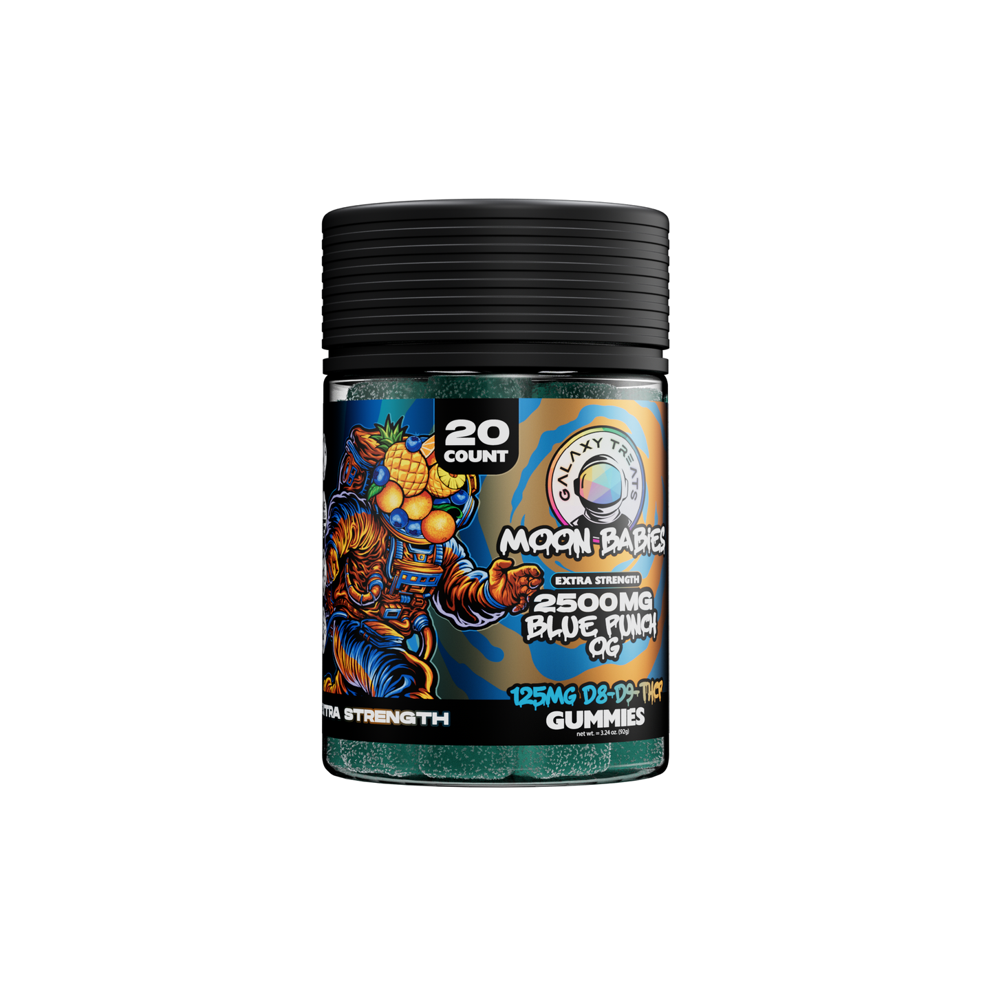 Blue Punch D8 D9 THCP Extra Strength Gummies