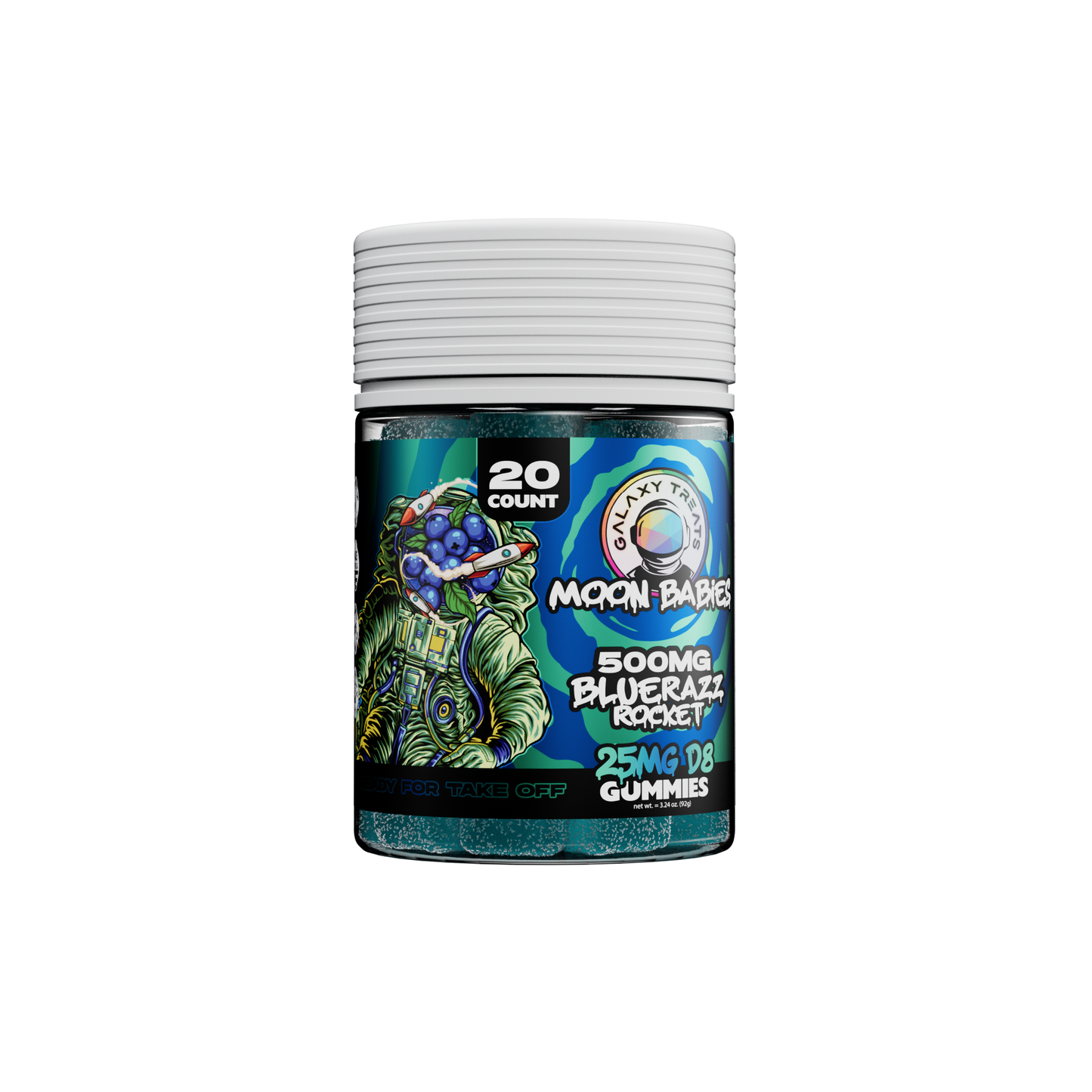 Bluerazz Rocket D8 Gummies