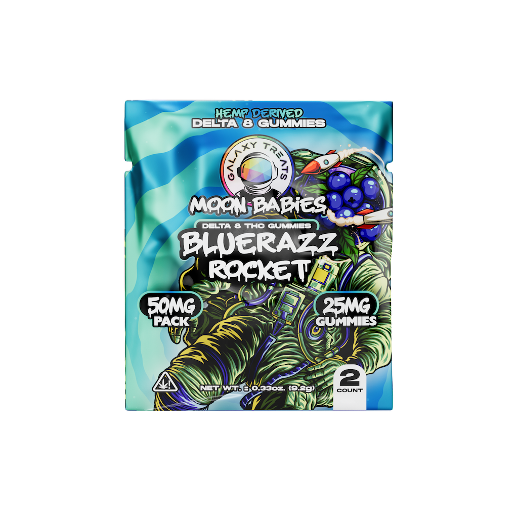 Bluerazz Rocket D8 Gummies