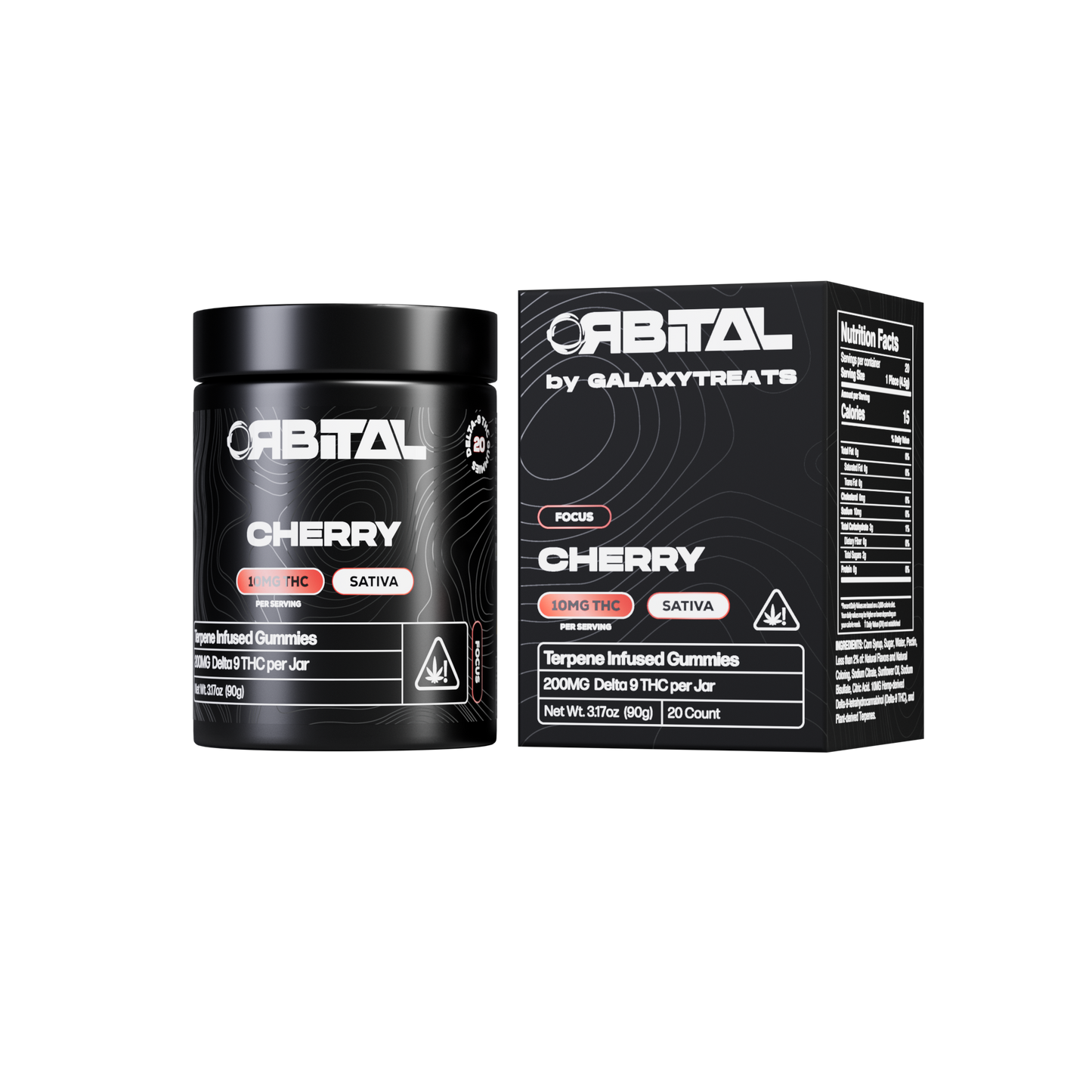 Orbital Cherry 10mg D9 Sativa Gummies