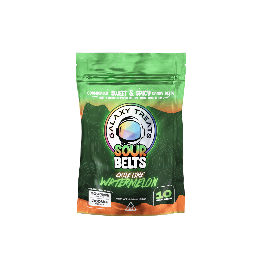 Chile Lime Watermelon D8 D9 HHC THCP Extra Strength Sour Belts