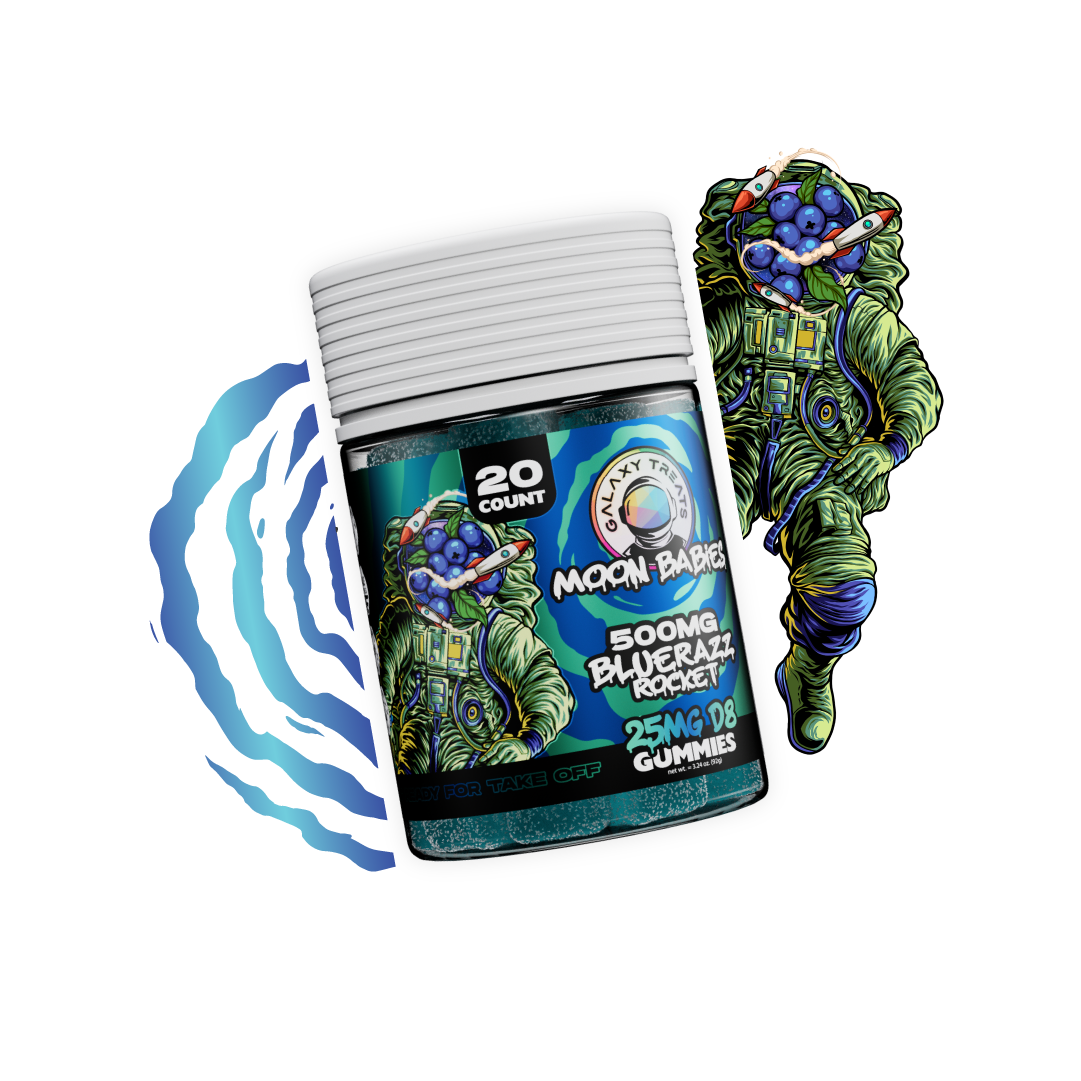 Bluerazz Rocket D8 Gummies
