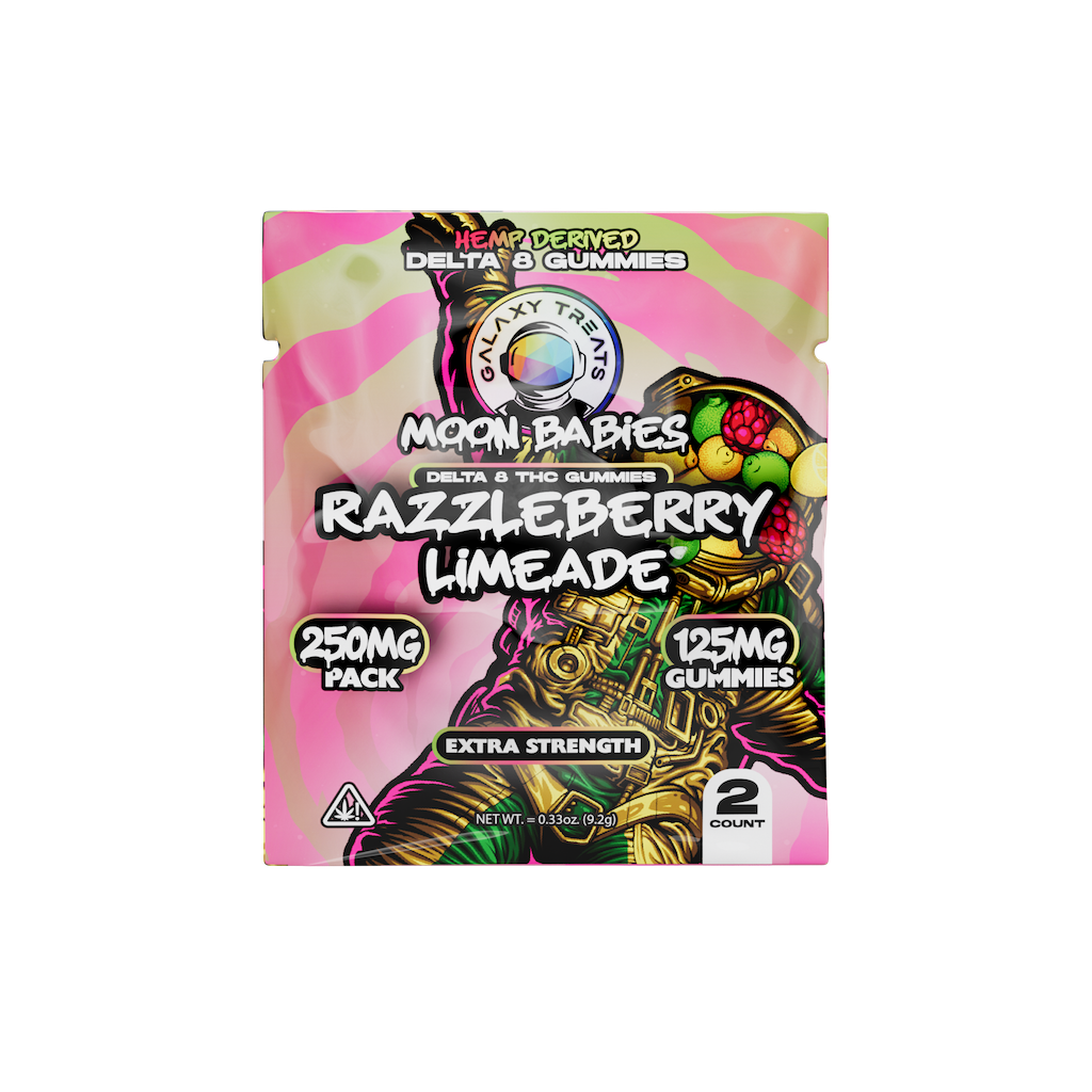 Razzleberry Limeade D8 Extra Strength Gummies