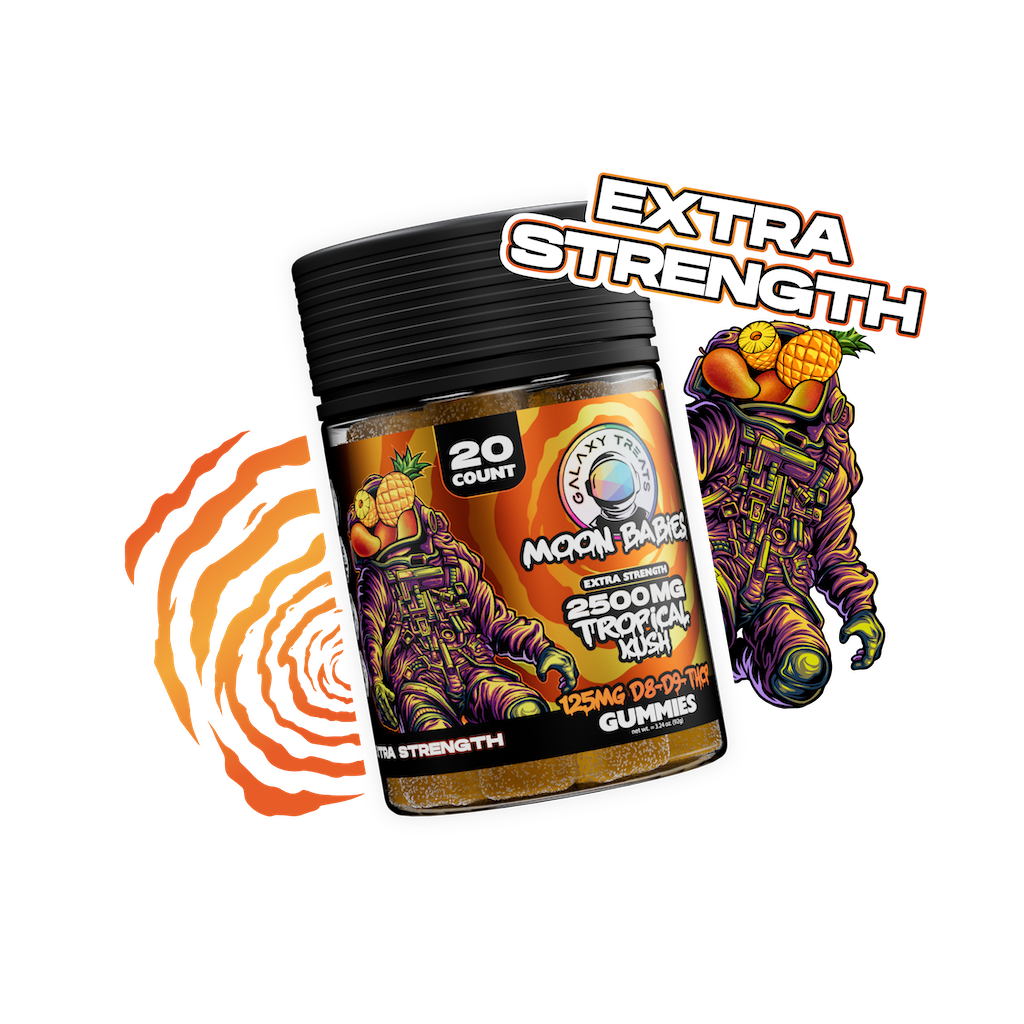 Tropical Kush D8 D9 THCP Extra Strength Gummies