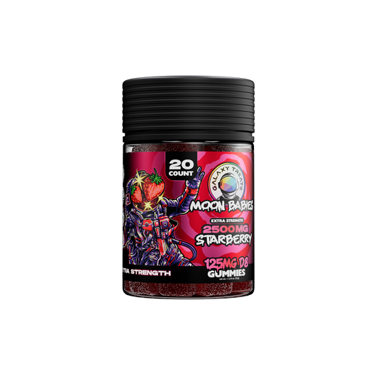 Starberry Extra Strength Delta 8 Gummies - 125MG Delta 8 Edibles - Front Facing Product Image - Galaxy Treats in the U.S.