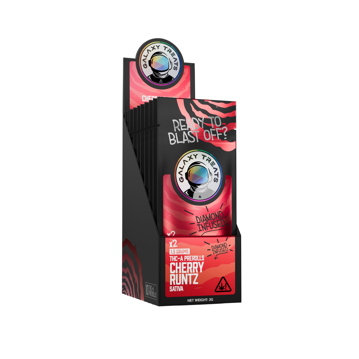 Cherry Runtz - Diamond Infused 2ct THCA Prerolls