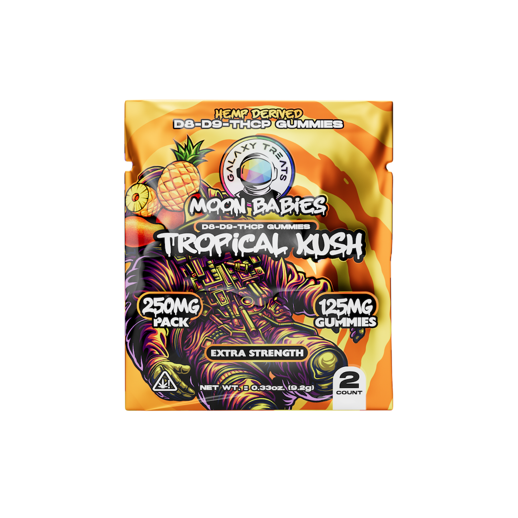 Tropical Kush D8 D9 THCP Extra Strength Gummies