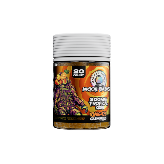 Tropical Kush Delta 9 Gummies - 10MG Delta 9 - Front Facing Product Image - Galaxy Treats in the U.S.