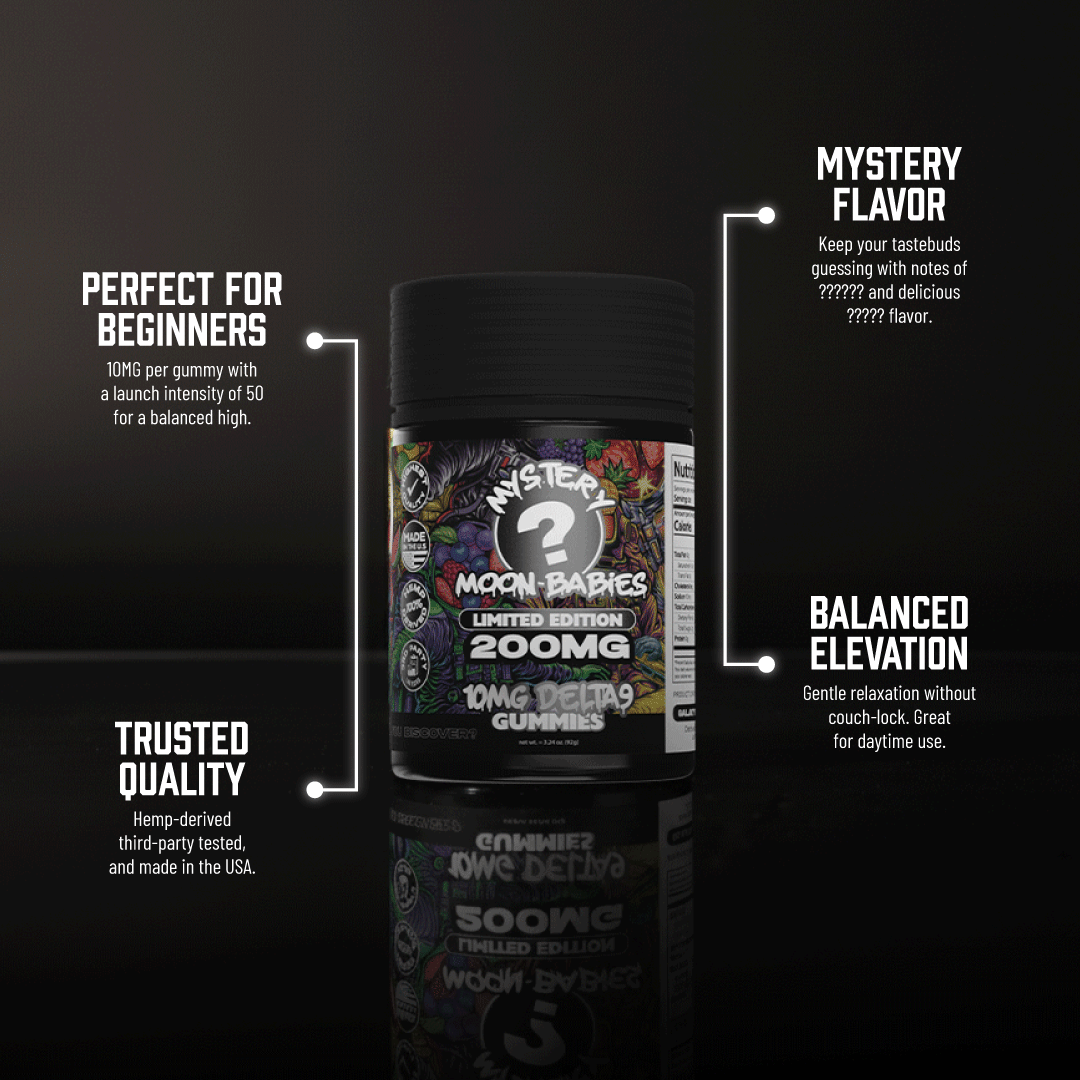 Mystery Flavor Delta 9 Gummies - 10MG Delta 9 - D9 Edibles Top Selling Points - Galaxy Treats in the U.S.