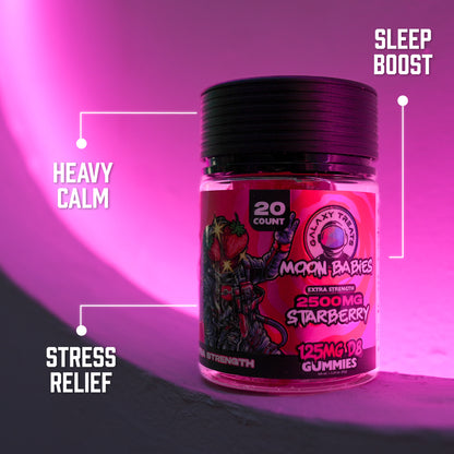 Starberry Extra Strength Delta 8 Gummies - 125MG Strawberry Flavor Delta 8 Edibles - Benefits - Galaxy Treats in the U.S.
