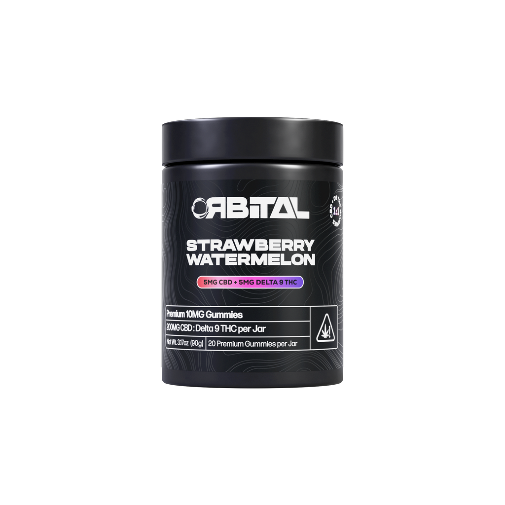 Orbital Strawberry Watermelon 5MG D9 + 5MG CBD Gummies