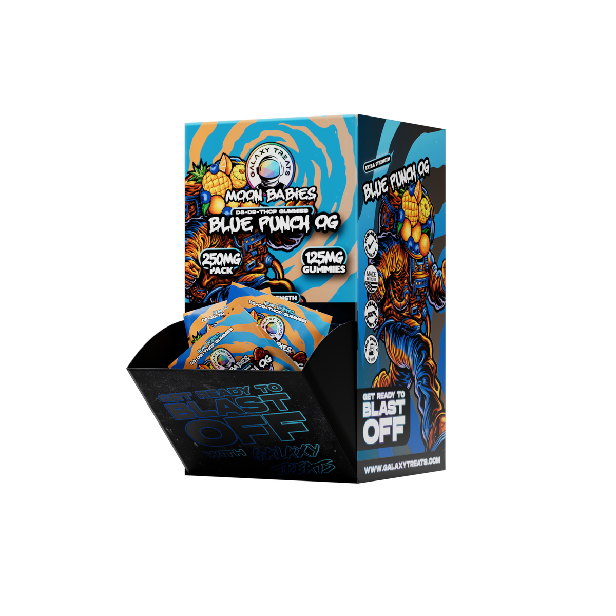 Blue Punch D8 D9 THCP Extra Strength Gummies