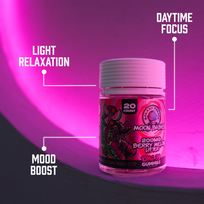 Berry Melon Lifter Delta 9 Gummies - 10MG Delta 9 - Front Facing Product Image - Highlighting Edible Benefits - Galaxy Treats in the U.S.