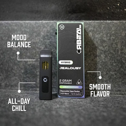 Jealousy Vape - Orbital 2G Hybrid Disposable - THCP Liquid Diamonds - Premium Blend Benefits - Galaxy Treats in the U.S.